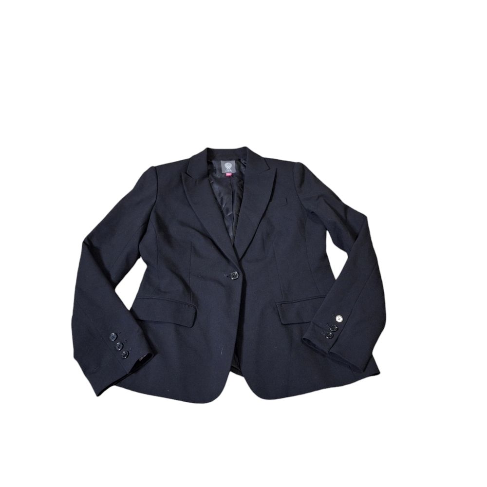 Vince Camuto Black One Button Blazer Suit Jacket Size 6